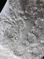 2021 Newest High Quality Real Sample Ivory Lace Beading High Neck Long Sleeves Ball Gown Floor Length with Train Wedding Dress