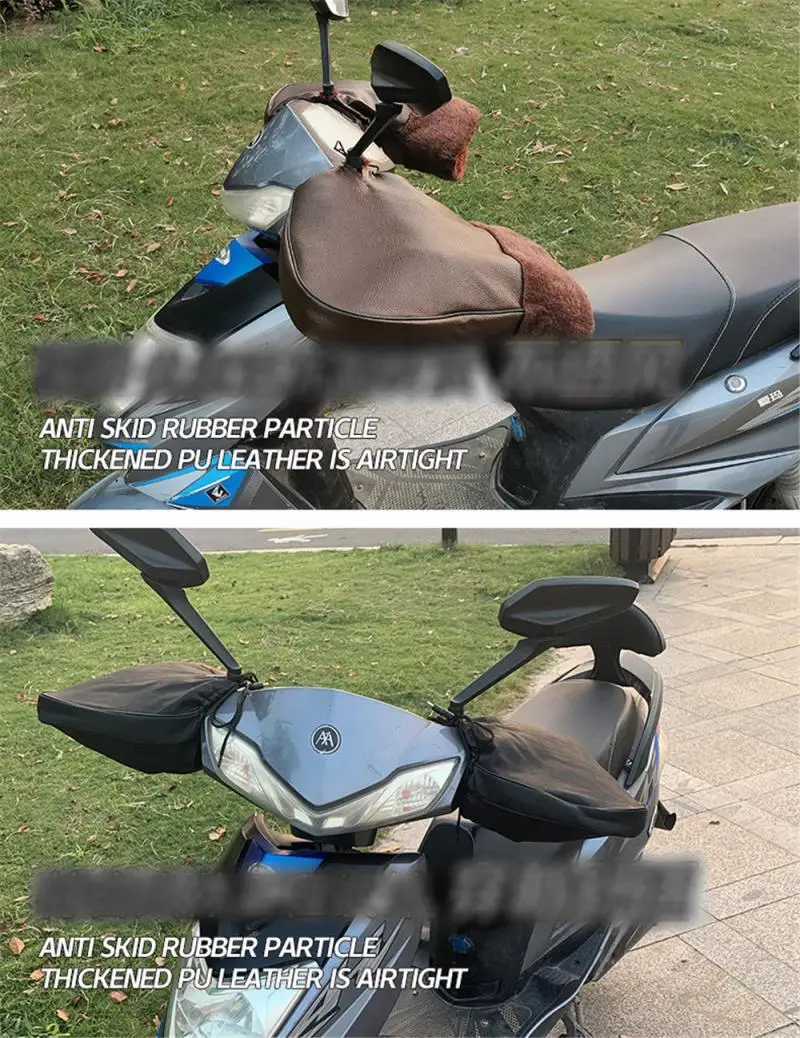 

12V Gloves Motorcycle Handle Detachable Muff Bar Electric Heating Hot Keeping Gloves For Winter Scooters Motorcycle Street Gea