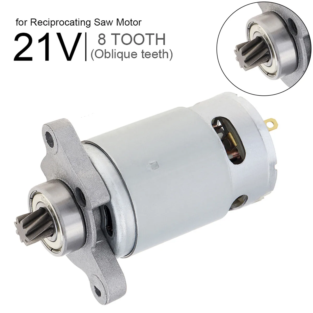 RS550 8 зубчатый двигатель постоянного тока 21 в пильный с косозубчатыми зубцами