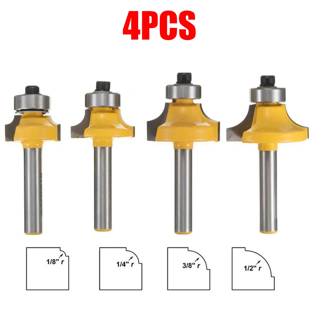 1/4 дюйма хвостовик фрезы для формирования 1/2 3/8 1/8 цех бизнес товары домашнего