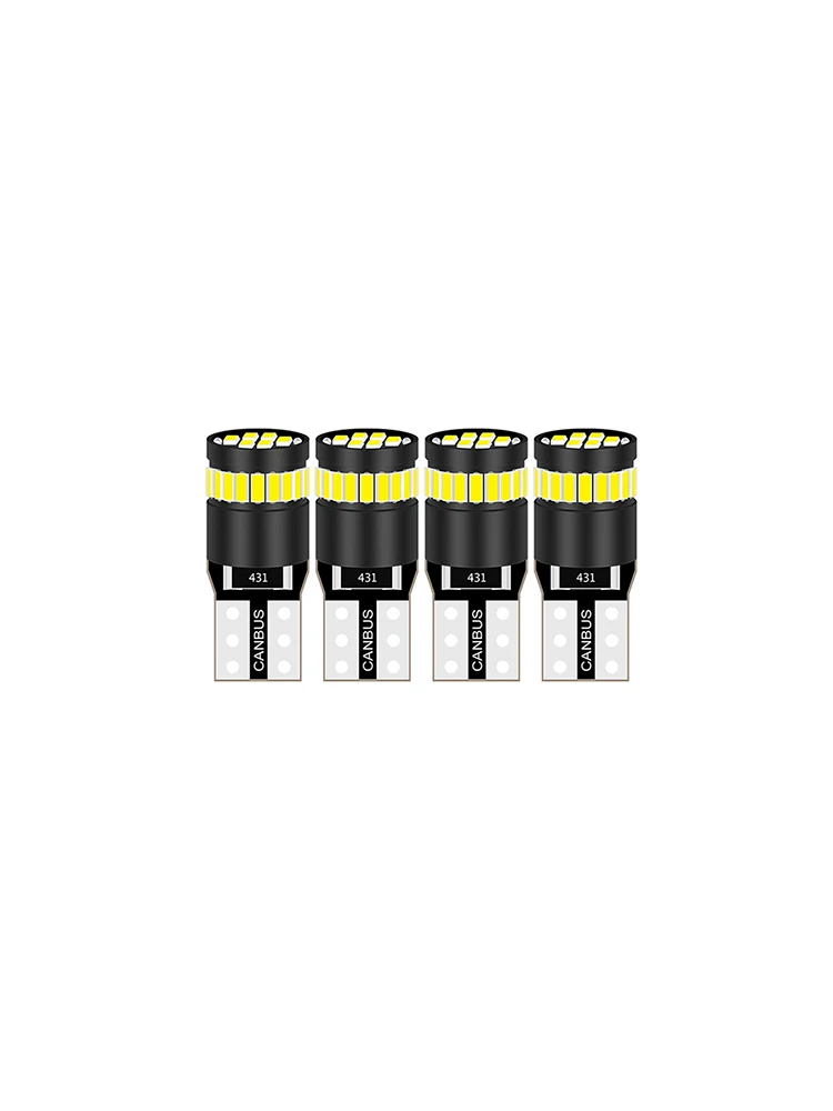 Светодиодная лампа Canbus T10 3014 24SMD без ошибок 12 В лампы W5W 168 194 объектив 6000K 4 шт. |