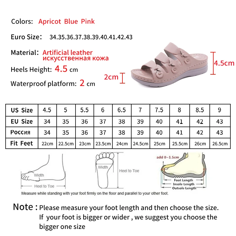 

CEVABULE Fashion Round Head Stitching Solid Color Women's Sandals Slope Heel Hollow Casual Slippers Non-slip Beach Shoes YSK