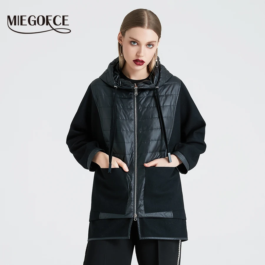 MIEGOFCE 2019 Весенняя осенняя женская куртка пальто высокого качество теплое с