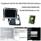Новейшее программное обеспечение V2021.06 Xentry, хорошо устанавливается на Toughbook CF19 2021, ноутбук I5 4G для MB STAR C4 C5 C6, для Openport CF-19