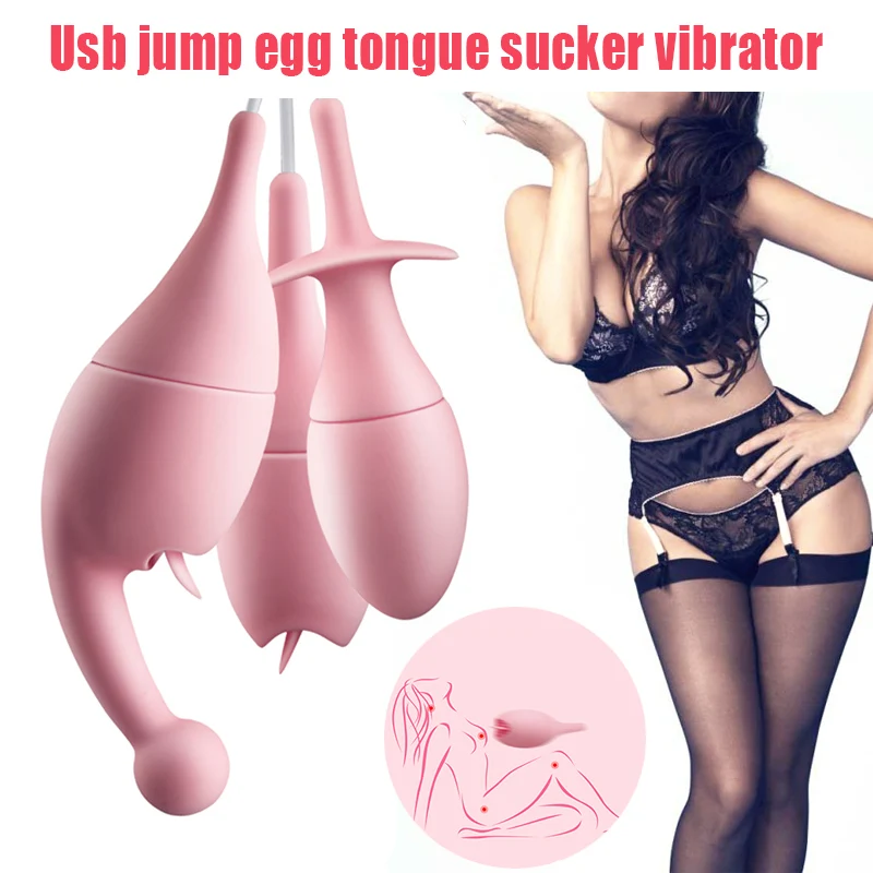 Usb прыжки яйцо язык сосание вибратор секс игрушки эротические большие для женщин