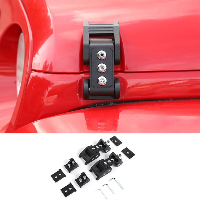 SHINEKA замки капота для Jeep Wrangler JK защелка капота 2007- для Jeep Wrangler JK Sport Rubicon Sahara Unlimited - Цвет: G