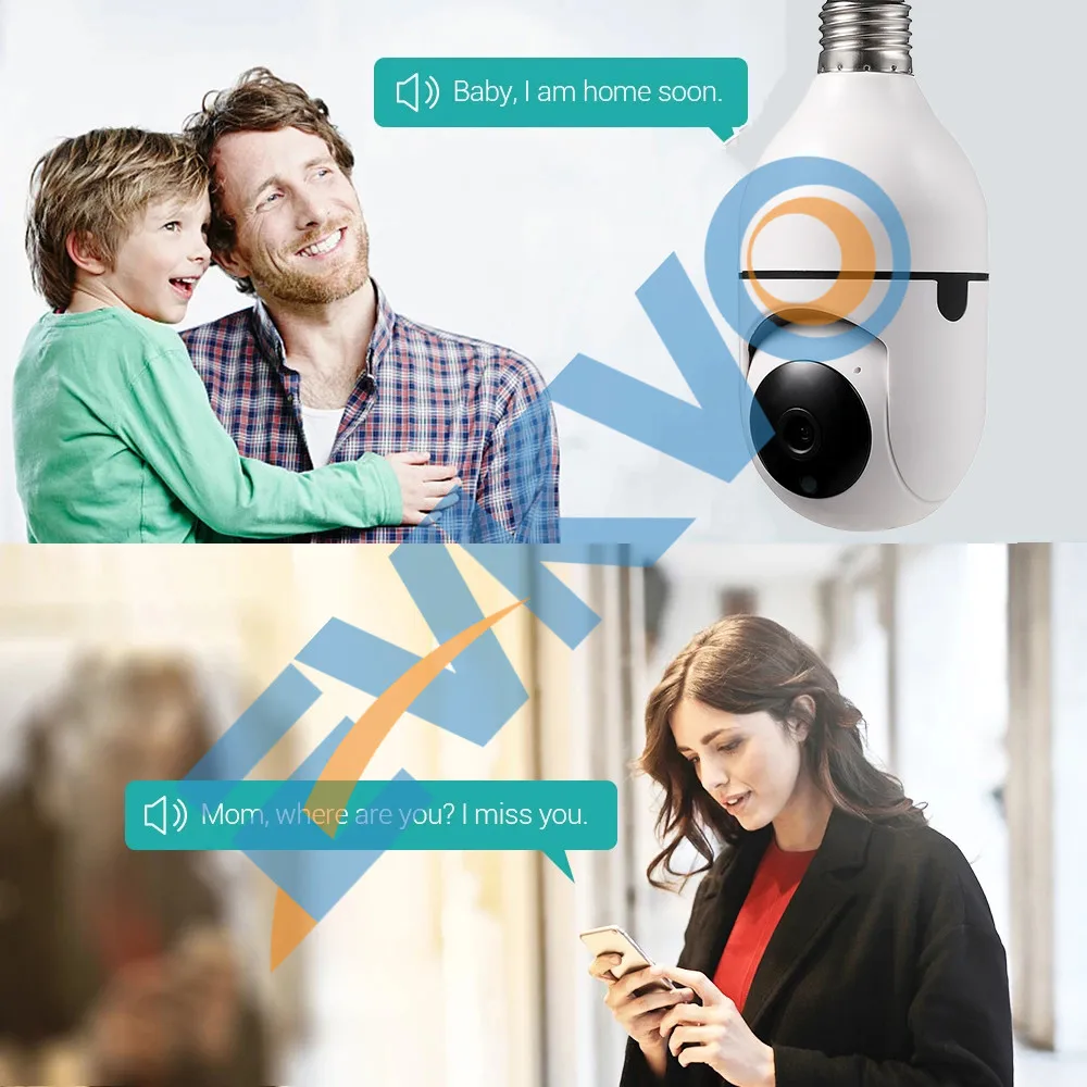 3MP Wifi Camera Mini Plus E27 Bulb Socket 1080P Auto Tracking PTZ Cam Full HD Security Serveillence for Smart Home CCTV Monitor |