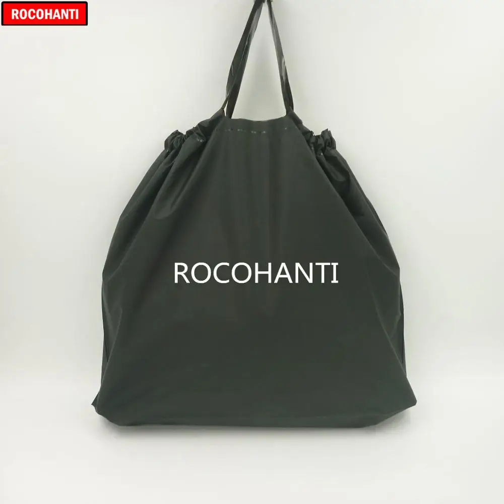 100X заказной логотип печать Eva персонализированные Tote хозяйственная сумка перерабатываемая пластиковая EVA футболка сумка черный цвет