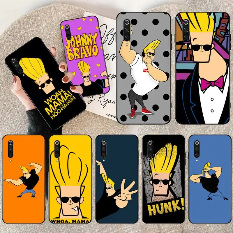 

CUTEWANAN Cartoon Johnny Bravo Luxury Unique Design Phone Cover for Xiaomi Mi10 10Pro 10 lite Mi9 9SE 8SE Pocophone F1 Mi8 Lite