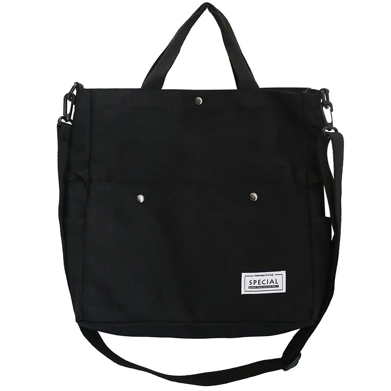 

Canvas Bags for Women 2020 Japanese Simple Large-capacity Shoulder Bag Casual Harajuku Crossbody Bag Top Quality Luxury Brand