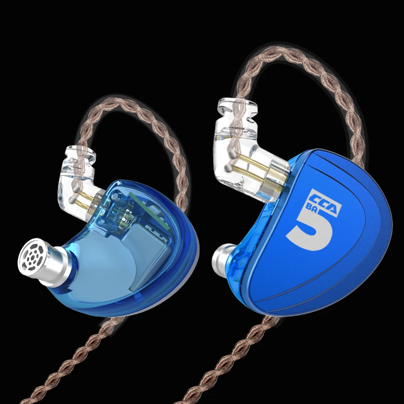 CCA A10 десять блок уравновешенного якоря проводной регулируемых наушников с 0 75 мм