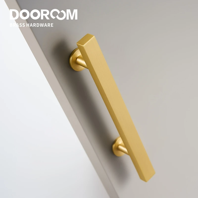 Латунная мебель Dooroom длинные ручки новый современный скандинавский гардероб