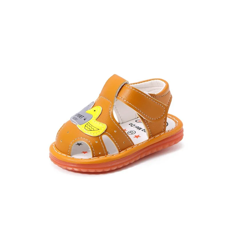 Сандалии Детские со свистком модная обувь для начинающих ходить мальчиков и