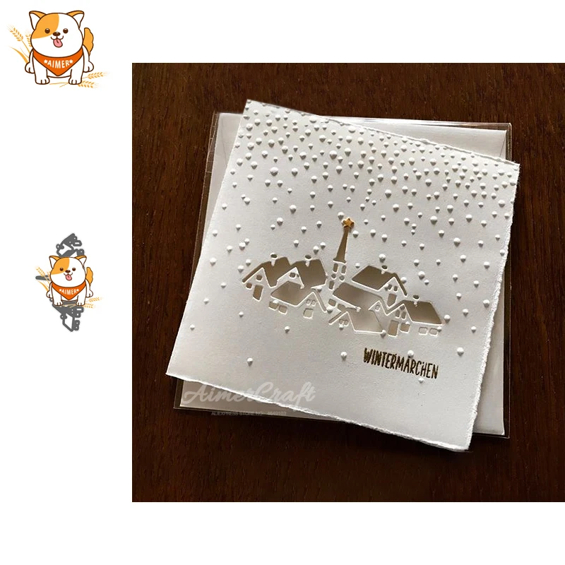 Деревенский загородный дом металлические режущие штампы трафарет для