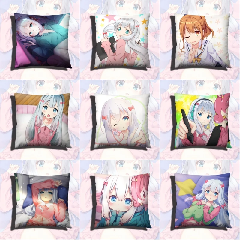 Новая двухсторонняя подушка с рисунком из мультфильма Eromanga Sensei Izumi Sagiri включает в