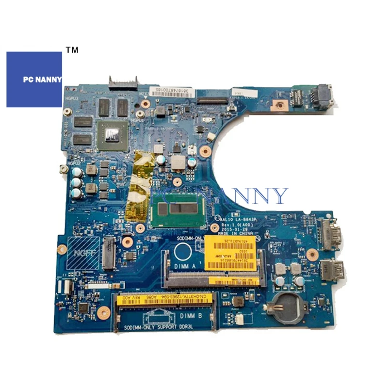 Оригинальная материнская плата для ноутбука Dell Inspiron 15 5558 6 дюйма Intel Core I5 5250u Nvidia