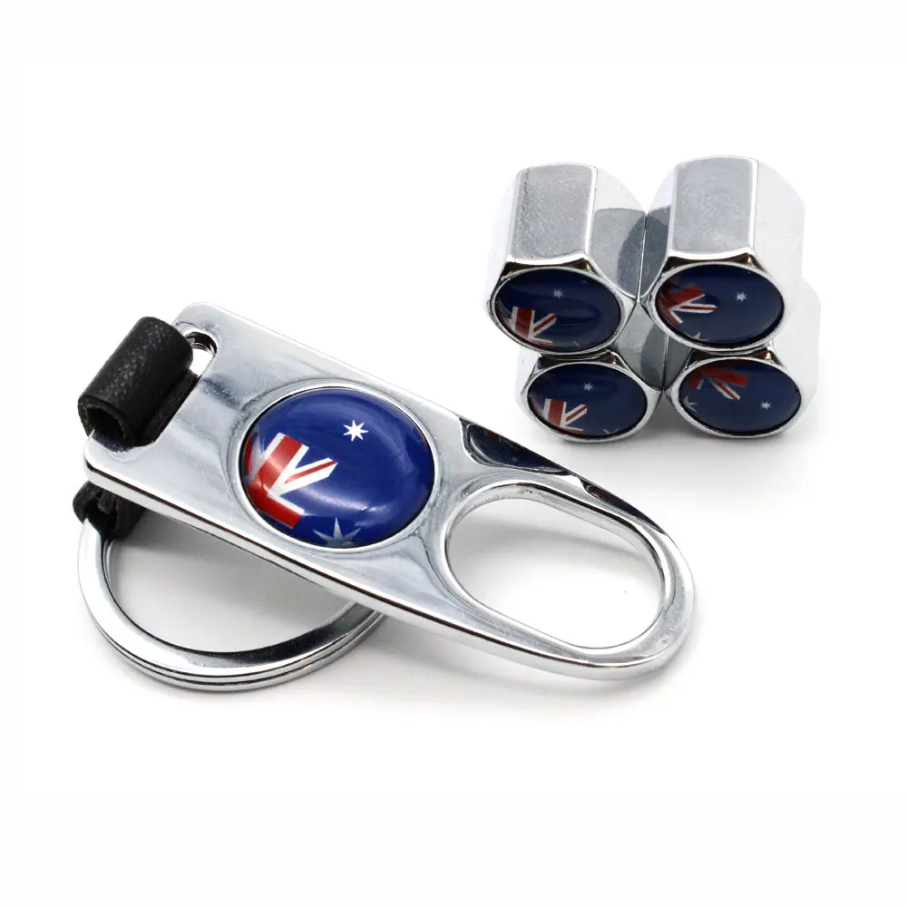 5 шт./компл. Австралийский Флаг Стиль противоугонные автомобильные колеса