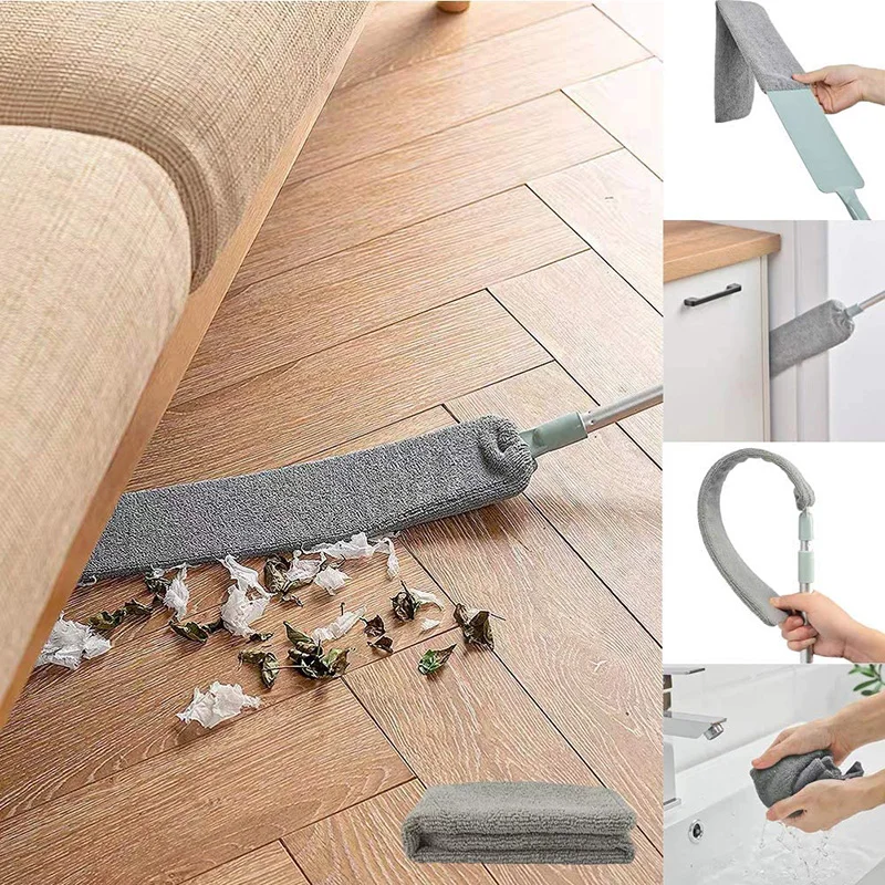 

Extendable Gap Dust Cleaning Brush with Extra Long Handle, Adjustable Mop Sweep Cleaning Duster for Sofa Bed Furniture Bottom