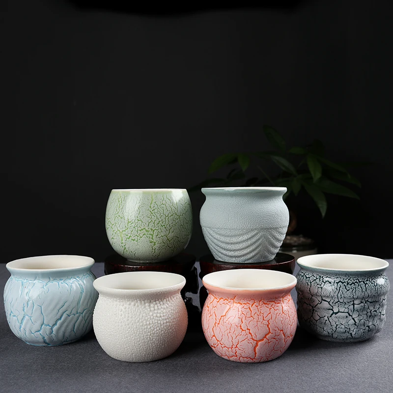 Керамический цветочный горшок в китайском стиле классический мясистый для