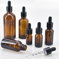 dropper bottles with scale 5ml 100ml reagent eye drop amber glass aromatherapy liquid pipette bottle refillable bottles travel