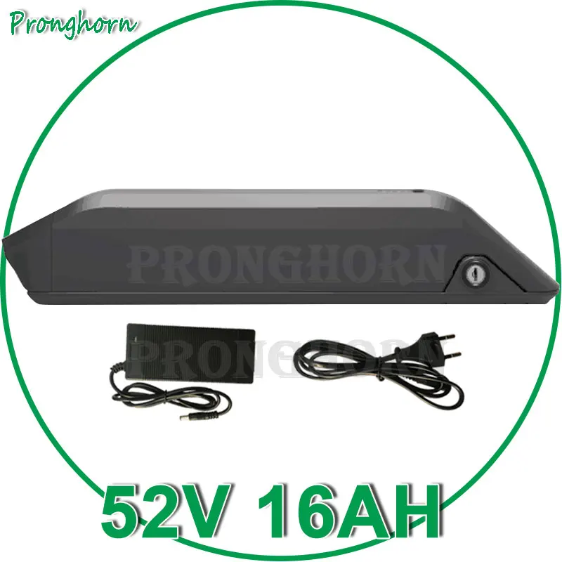 52V вниз трубка Единорог батарея 14S 10Ah 13Ah 16Ah EBike литий-ионная для 48V/52V 500W 750W 1000W 8Fun/Bafang