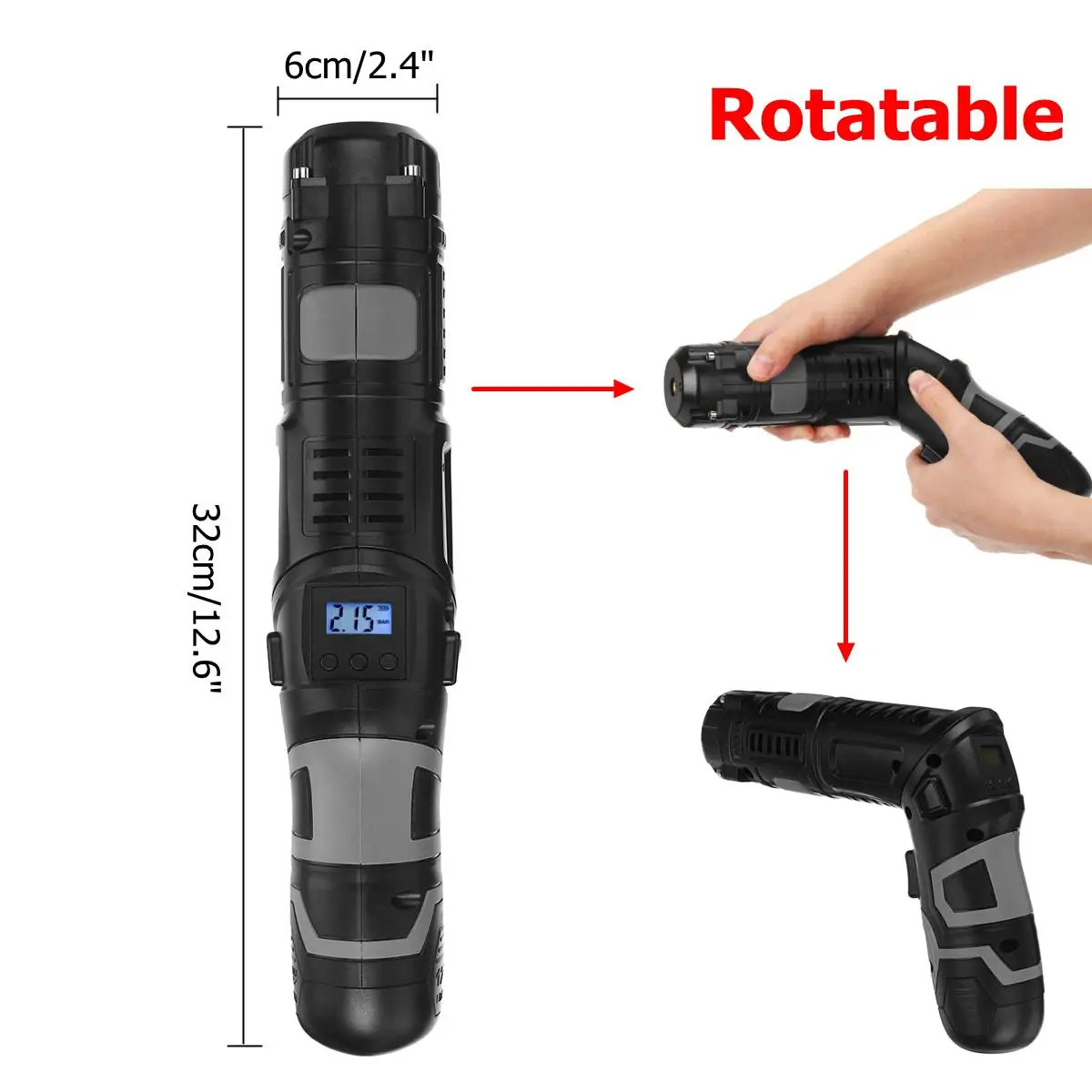 Precio Compresor De Aire De 12V 150PSI, Bomba De Aire Eléctrica Con Presión De Neumáticos, Pantalla LCD, Inflador De Neumáticos Portátil Inalámbrico Para Bicicletas De Coche