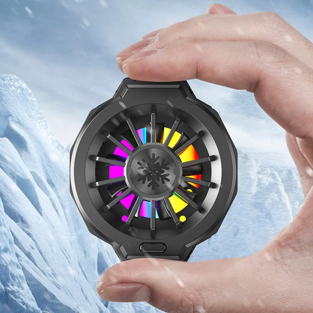 

Mobile Phone Mini Cooler Game Silent Cooling Fan Mobile Phone Radiator For 67-88mm Phone For Iphone For Xiaomi