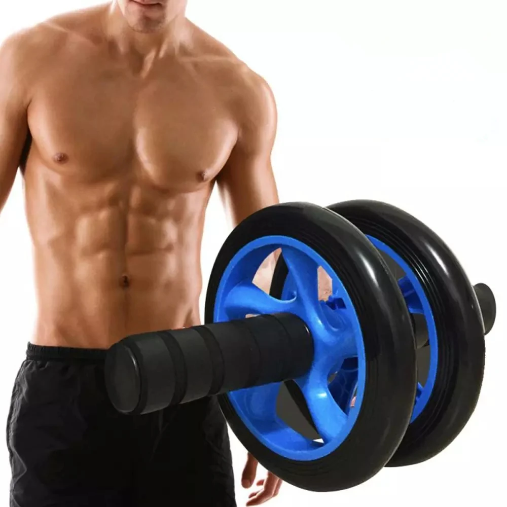 Дважды колесный обновлен Ab пресса Пресс колесные ролики тренажерный зал