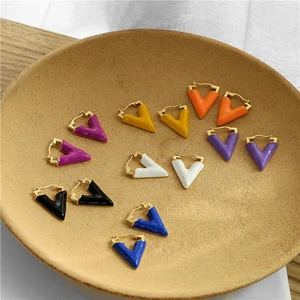 HECHENG,1 pair,New Arrivals Exquisite Sterepscopic OL V Shape Earrings,For Women Top Jewelry Gifts