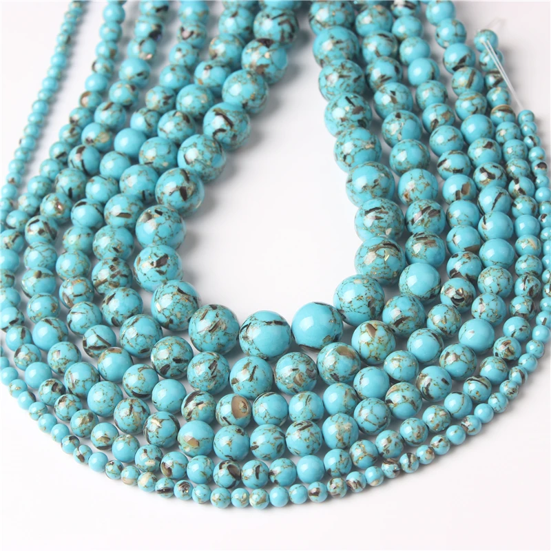 

Fashion jewelry 4 / 6 / 8 / 10 / 12mm natural gem shell loose beads series DIY men and women Bracelet chain accessories