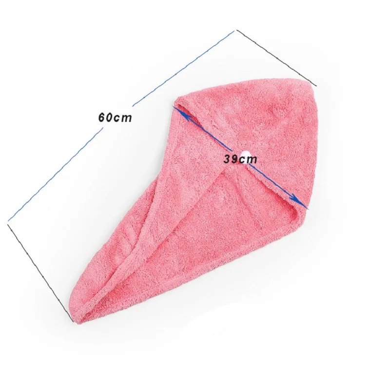 Шапка для душа из кораллового флиса высокой плотности Женская Студенческая