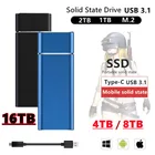 16 ТБ M.2 SSD Тип жесткого диска-C USB 3,1 SSD высокоскоростной твердотельный накопитель, портативный внешний SSD для ноутбука, настольного компьютера