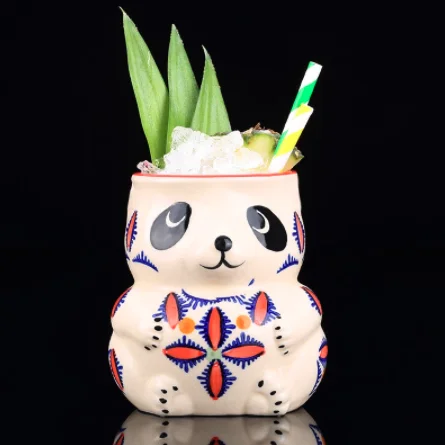 

Bar Spirit TIKI Cup, Hawaiian Cocktail mug Cute Bear Cup