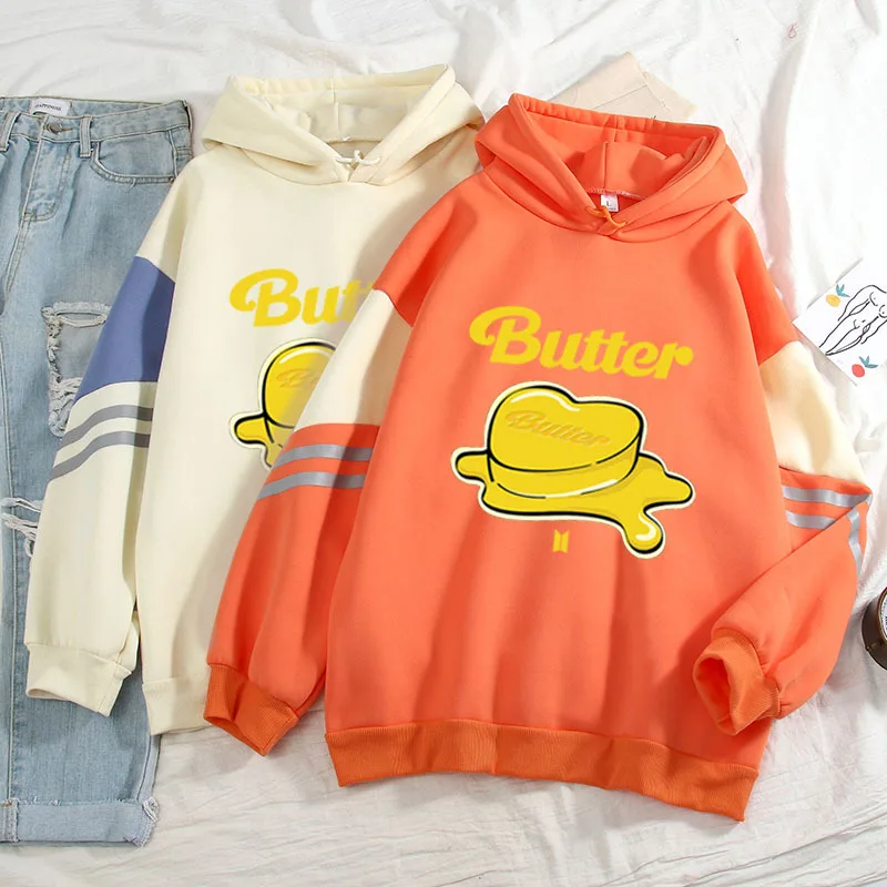 

Y2k Tops New Kpop Bangtan Boys Album Butter Hoodie Women Plus Size Sweatshirt Harajuku Autumn/winter Pullovers