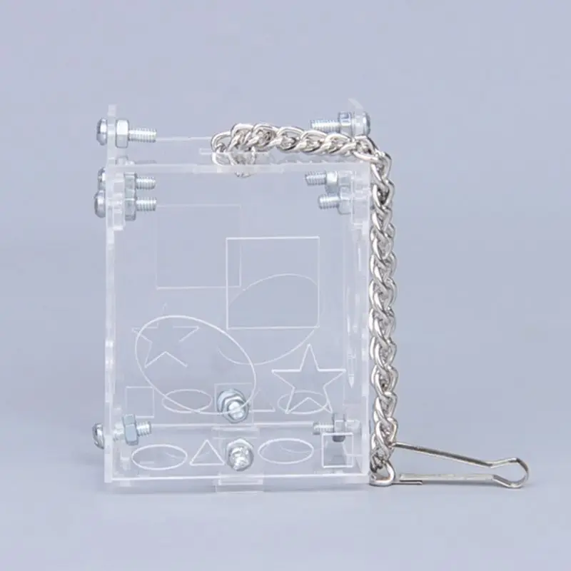 Попугай креативная игрушка для кормления кормушка птиц развивающая клетка