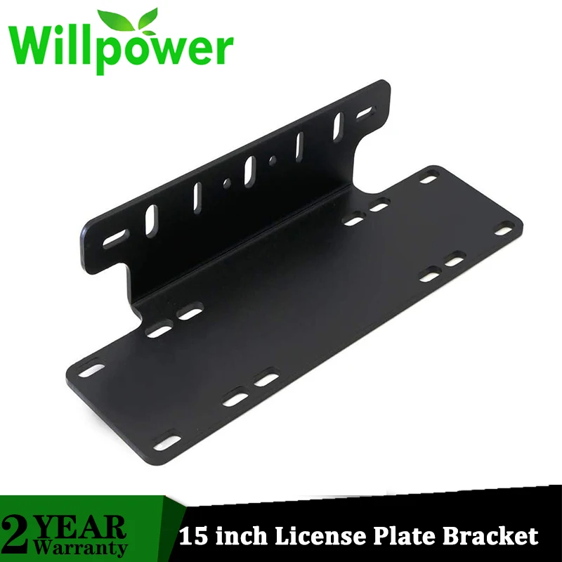 Силой воли 15 &quotдюймовый Нержавеющая сталь быка бар переднего бампера номерных