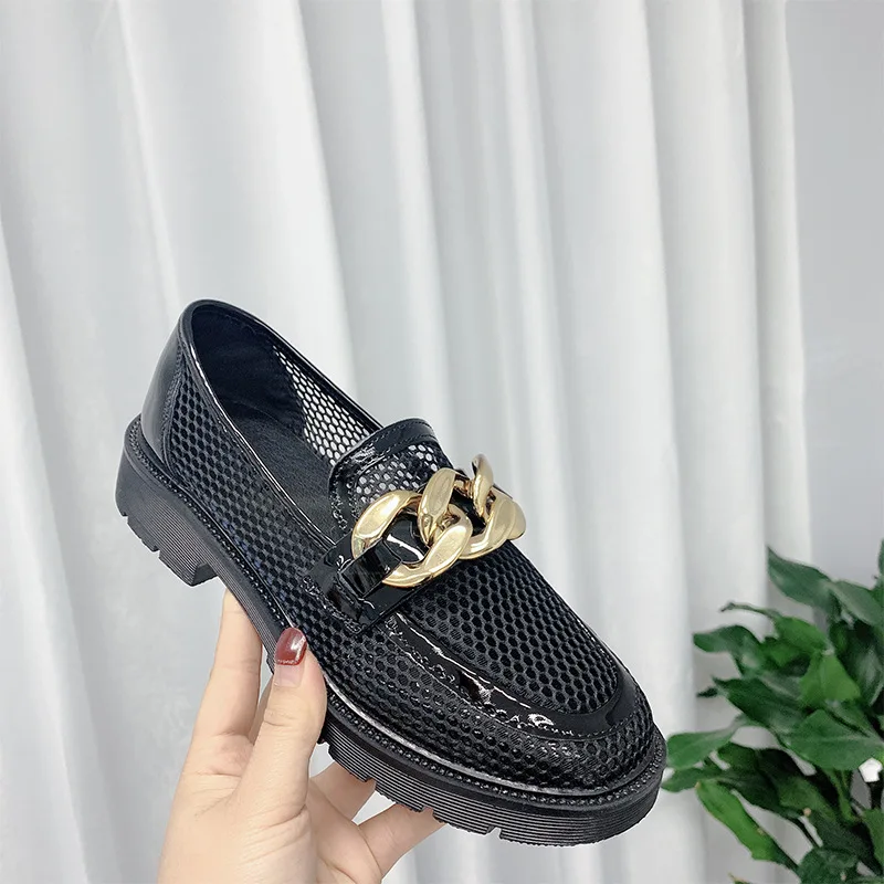 

Туфли-лодочки женские на платформе, красивые сандалии, лоферы, дизайнерская обувь, сетчатый материал, каблук, 40