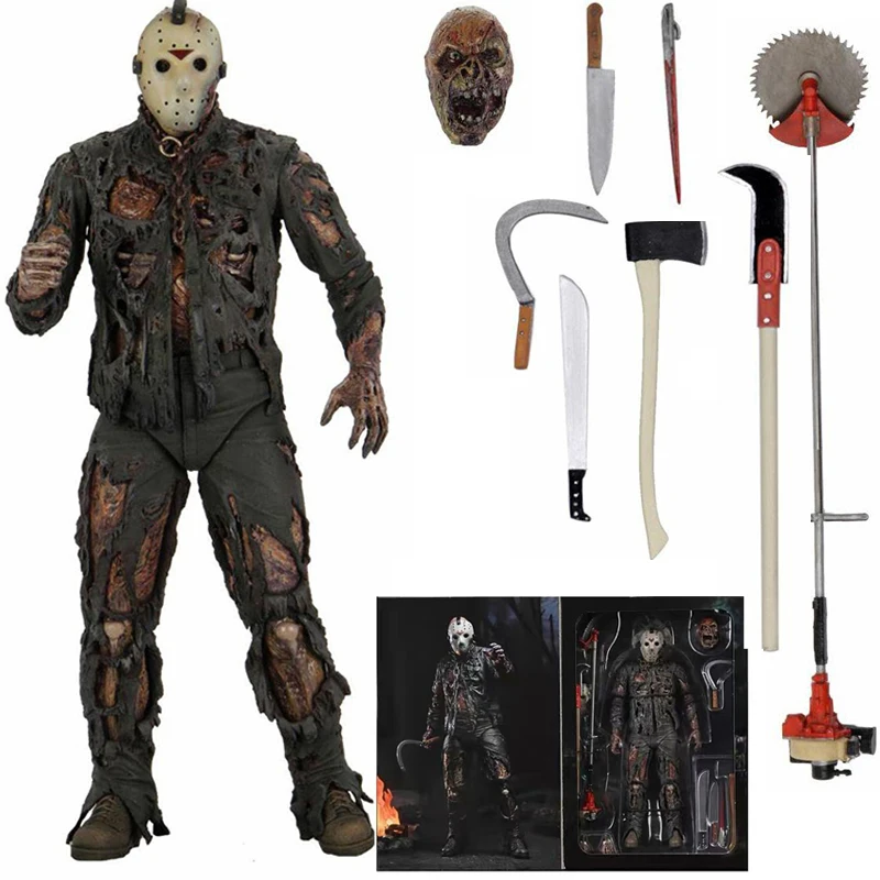 

NECA Friday Toys Freddy Jason Voorhees Action Figure Toy Doll Christmas Gift