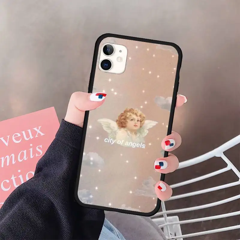 

Renaissance angels baby retro Phone Case for iPhone 11 12 pro XS MAX 8 7 6 6S Plus X 5S SE 2020 XR