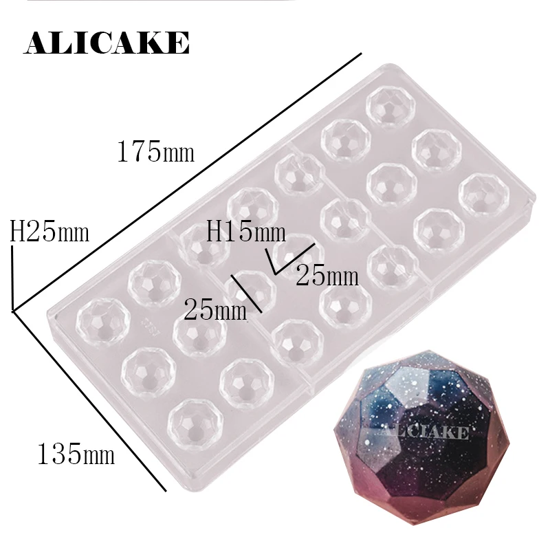 

Chocolate Bar Molds Polycarbonate Tray for Plastic 3D Chocolate Candy Nuggets Mould Form Bakery Baking Mold Pastry Tools