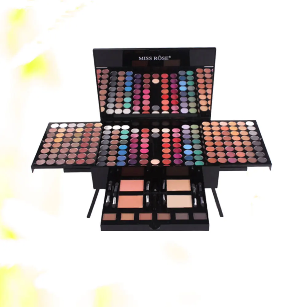 

180 Color Eyeshadow 2 Color Compact Powder 2 Color Blush 6 Color Makeup Powder Makeup Tray Set for Woman (004N)