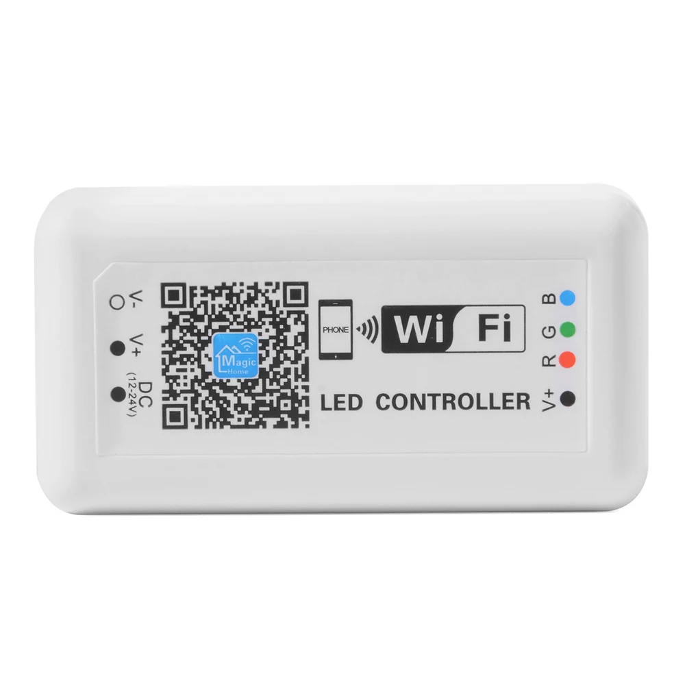 Светодиодный WI FI Управление RGB 4 Pin сигнальное устройство DC12/24V Magic Home Alexa Google