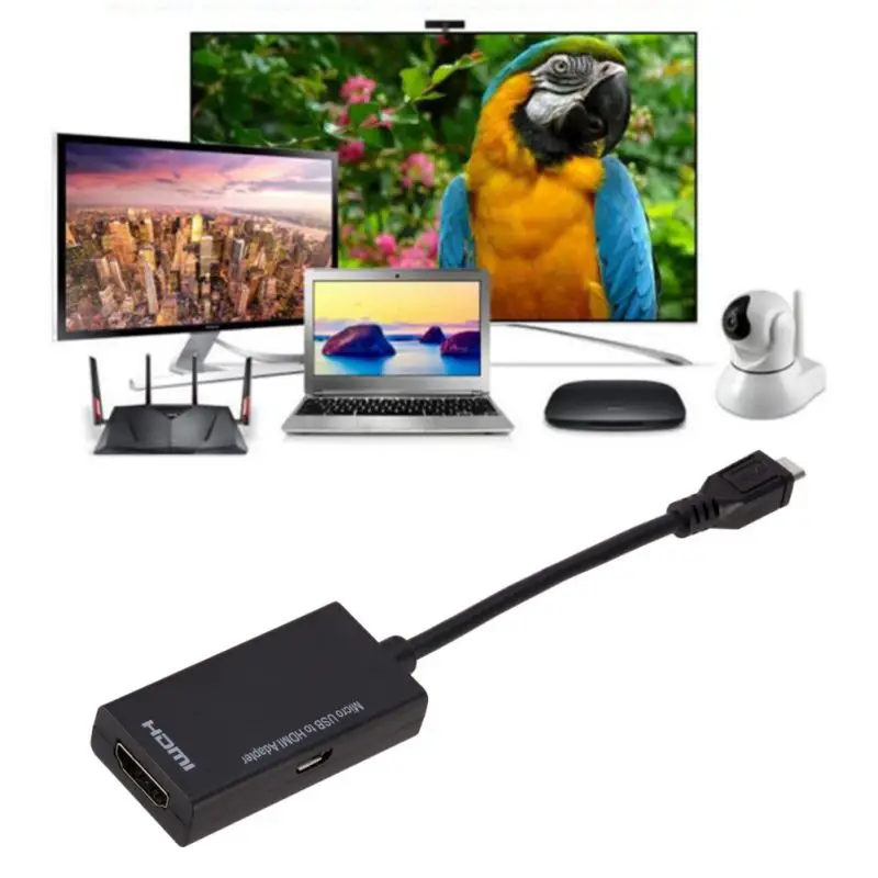 HD 1080P Micro USB к HDMI Женский Кабель-адаптер для samsung Galaxy HUAWEI MHL устройства Адаптеры HDTV с