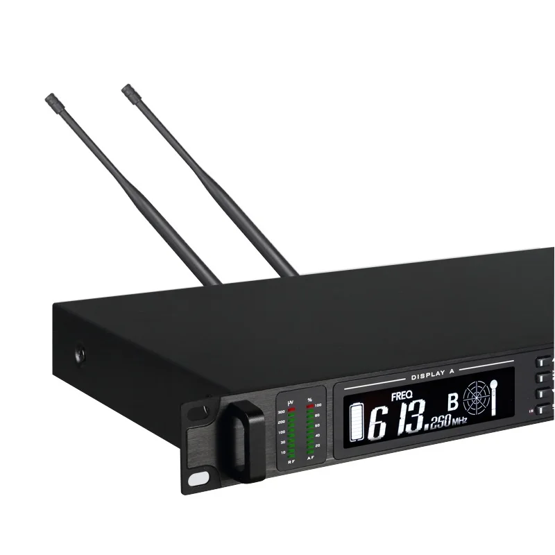 Двойной беспроводной микрофон УВЧ истинное разнообразие 2 SKM9000 ручной черный |