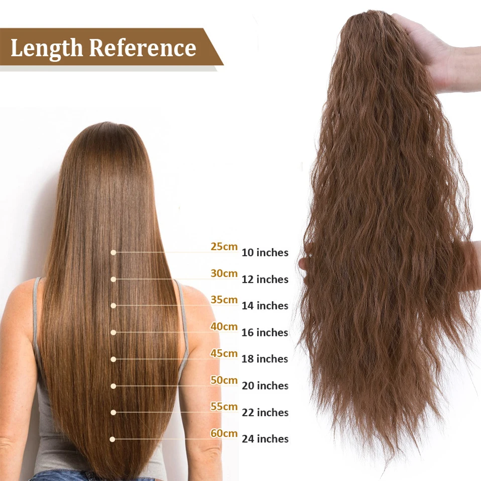 Женский удлиненный коготь Benehair синтетический конский хвост 18/24 дюйма | Шиньоны и