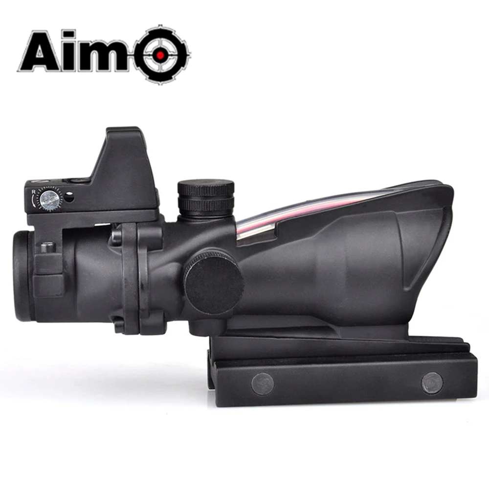 5 шт. Aim O прицел для страйкбольного оружия ACOG 4X32C Красный точка освещения источник