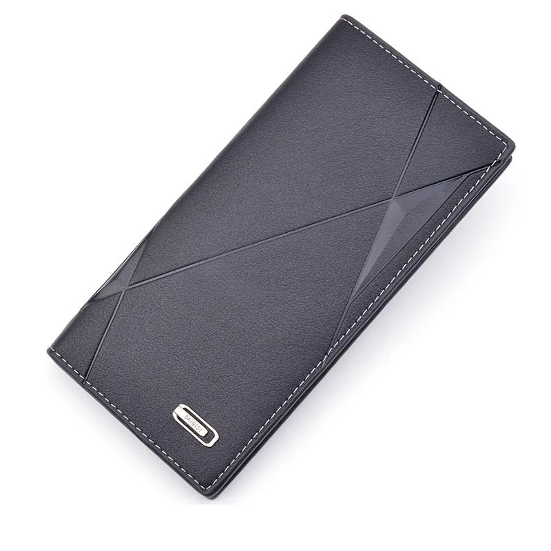 

Hot Sell HUNI New Men Wallet Men Long Section Youth Soft Wallet 3 Fold Multi-card Large Capacity Embossed Fashion Wallet