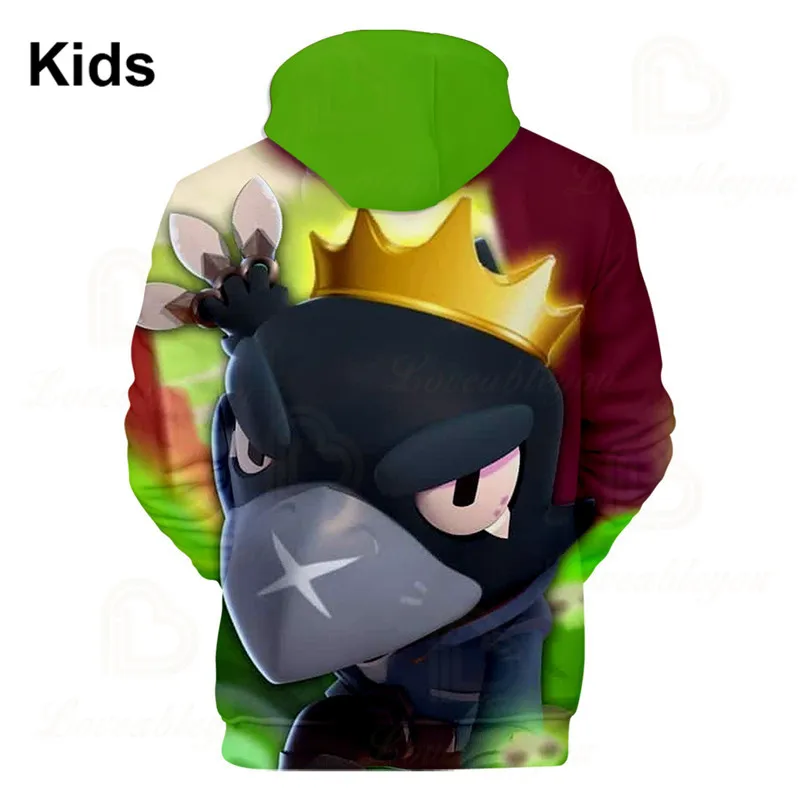 

Sandy Rosa and Star, Game 3d Sweatshirt Boys Girls Tops Hoodies Teen Clothes Shoot Shark Leon Children's Wear Kids Hoodie