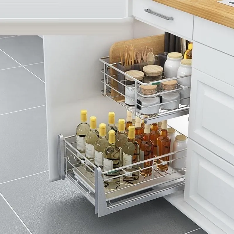 

De Cocina Despensa Drawer For Dish Drainer Mutfak Stainless Steel Organizer Cozinha Cuisine Kitchen Cabinet Storage Basket