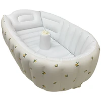 425f cartoon print baby inflatable bathtub foldable toddler shower basin pool